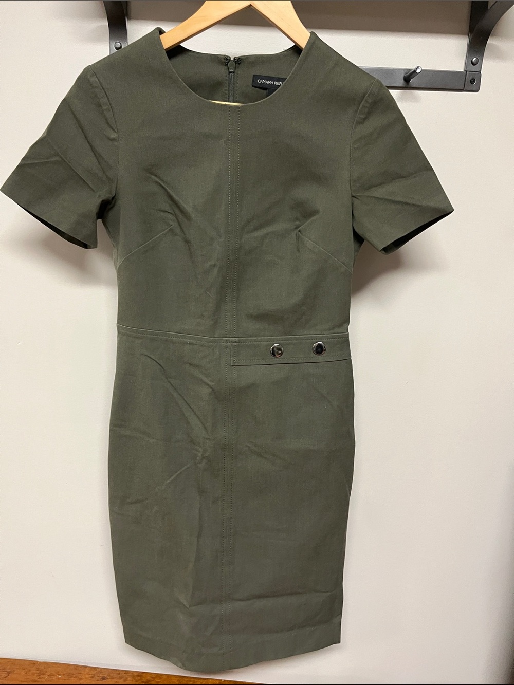 Banana Republic Sheath Dress with Button Waist Detail